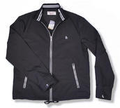 View Item Original Penguin Zip Through Drawstring Windbreaker Track Jacket Black